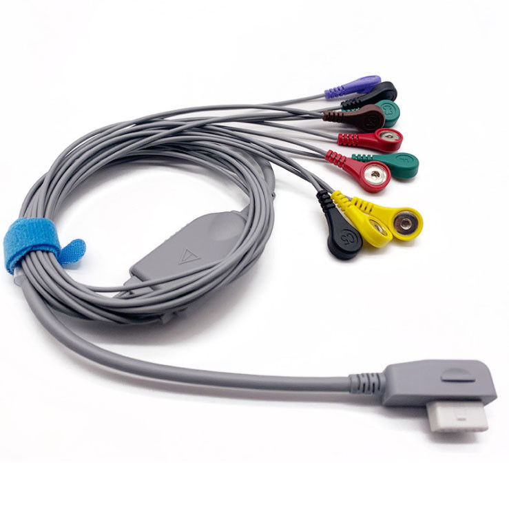 10 Lead 13pin ECG Lead Cable Compatible with CT 083S CT 086S