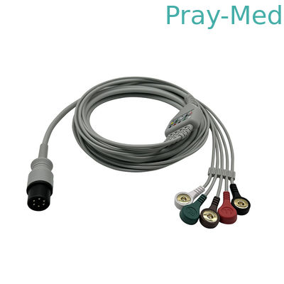 Αγορά Γενική GE Marquette 5 Leadwires ECG καλώδιο με Snap 6pins ηλεκτρονική κατασκευή