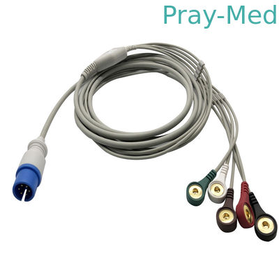 Αγορά 5 φυσιο καλώδιο Ecg ελέγχου μολύβδων 6pin MEK με το αιφνιδιαστικό τέλος τσιμπήματος ηλεκτρονική κατασκευή