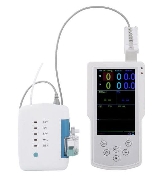 SpO2 ETCO2 Class II Handheld Anesthesia Gas Monitor MG1000