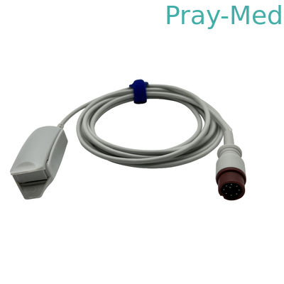 αισθητήρας 3m 10ft Biolight Spo2 συμβατός για την ενήλικη άκρη συνδετήρων τεχνολογίας Biolight S10/S12 OXI