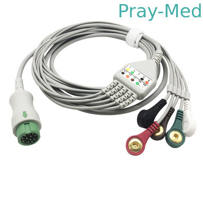 Mindray Beneview T5/υπομονετικό καλώδιο T8 ECG για Datascope 4.0mm διάμετρος