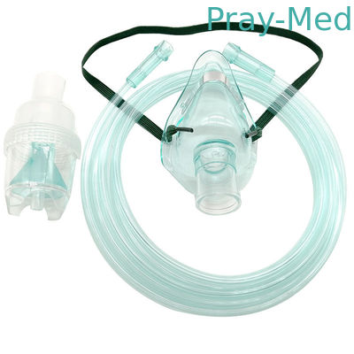 Nebulizer Oxyaider παιδιατρικό υλικό PVC μασκών μη τοξικό με τη σωλήνωση και την αίθουσα