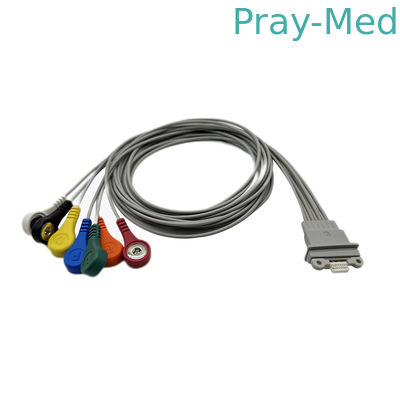 Schiller Medilog AR12 συν το υπομονετικό καλώδιο 1m 7 μολύβδου ECG Holter αιφνιδιαστικός συνδετήρας