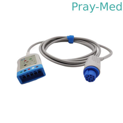 Datex Ohmeda Cardiocap ECG Καλώδιο ασθενούς με Grabber Snap End Cb-72395r
