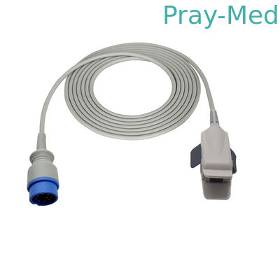 Συμβατό με το Biolight 9Pin επαναχρησιμοποιήσιμοι αισθητήρες Spo2 για οποιαδήποτε άποψη A8 / A5 / A6 / A3 Γύρω, 9-pin σύνδεσμος
