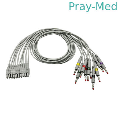 GE Marquette MAC EKG Leadwire με μπανανίτη / προσαρμογέα σφίγγας TPU 0.9M 2016032-001