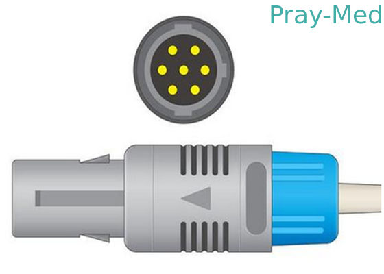 Συμβατό καλώδιο προσαρμοστών Bionet 7pin spo2/καλώδιο επέκτασης για το υπομονετικό όργανο ελέγχου