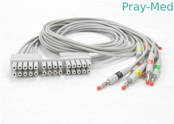 Mortara Eli230 ECG/καλώδιο EKG με το υλικό 9293-046-60 10 καλωδίων TPU μολύβδου