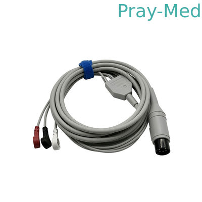 Πρωτότυπο Mindray 6pin 3 μολύβδιες ένα κομμάτι καλώδιο ασθενούς 3.6M EA6131B