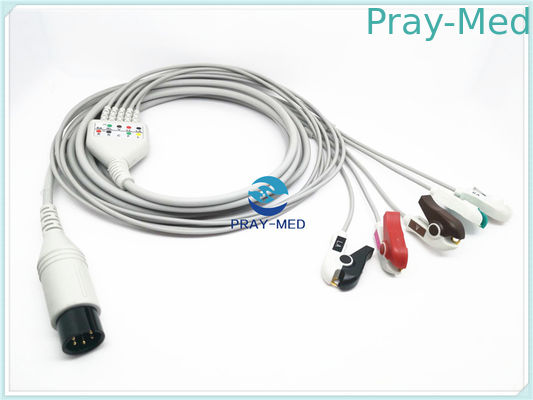 Ιατρικά καλώδια AHA Goldway UT4000a ECG/ανθεκτικό TPU IEC υλικό τύπων