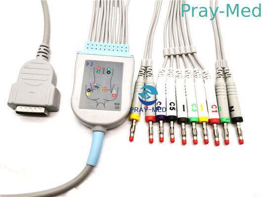 Καλώδια της Γερμανίας Marqutte MAC1000 Γερμανία Ecg, αξιόπιστα καλώδια μολύβδου της Γερμανίας Ecg σακακιών TPU