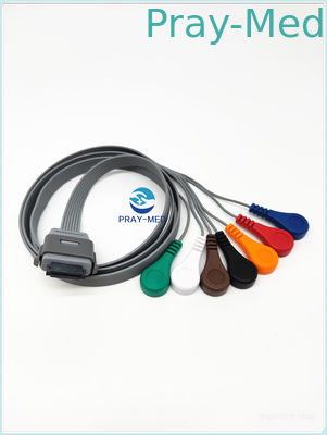 Βιοϊατρικό καλώδιο 7 μόλυβδος 26 BI9800/BI9000 Holter Ecg καρφίτσα συμβατή με Edan