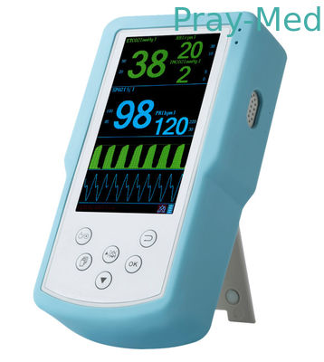 254 φορητός σφυγμός Oximeter CA100B BPM ETCO2 SPO2
