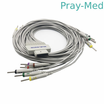 Medex 26 καρφίτσα 3,0 υπομονετικό καλώδιο 16 DIN ECG σακάκι καλωδίων TPU μολύβδου