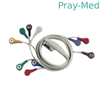 10-μόλυβδος καλωδίων MORTARA Ecg Holter για τη X12 9293-017-51 H12 H12+