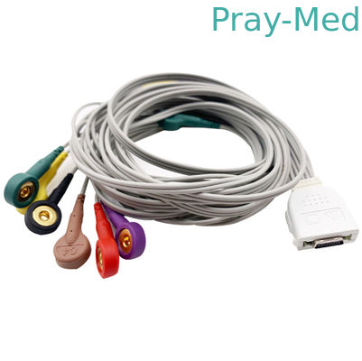 Biocare IE10 19 καλώδιο 10 καρφιτσών ECG Holter αιφνιδιαστικό σακάκι συνδετήρων TPU μολύβδου
