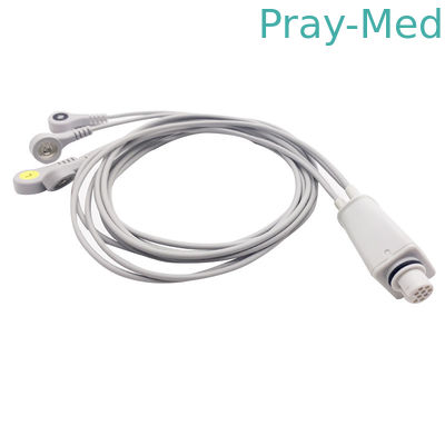 ECG Leadwire έθεσε 4 στο μόλυβδο 3ft Fukuda Denshi για lx-7120 7230N