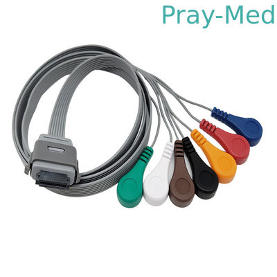 Βιοϊατρικό σακάκι καλωδίων TPU βισμουθίου Ecg Holter μολύβδου οργάνων Bi9800/9000 7