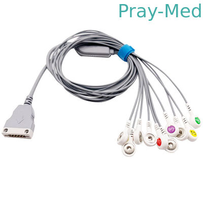 Beneware 10 καλώδιο μολύβδων ECG Holter με το CE και ISO13485 για Beneware CT-086