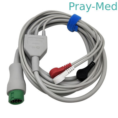 Το υπομονετικό καλώδιο Leadwire EA6232B ECG άμεσο συνδέει με το αιφνιδιαστικό τέλος