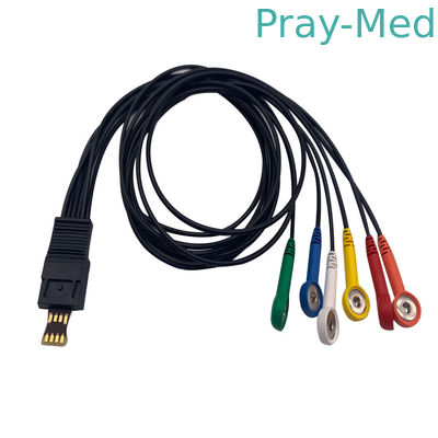 καλώδιο Schiller Ecg μολύβδου 4.0mm TPU 4/6 για MT101 ΑΜ-200 Ecg Holter