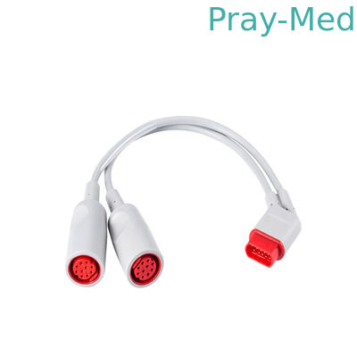 Siemens Drager SC6002 XL διπλό καλώδιο μετατροπέων IBP, καλώδιο 16pin προσαρμοστών IBP