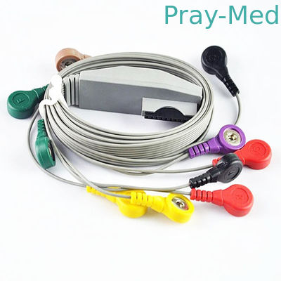 Καλώδιο Holter EKG Mortara για υπομονετικούς μήνες εξουσιοδότησης 90cm TPU υλικούς 6