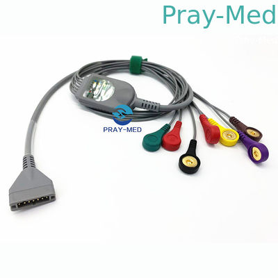 Καλώδιο Holter Ecg Burdick και leadwire 7 μόλυβδοι σπάζουν απότομα το συνδετήρα 3.6m