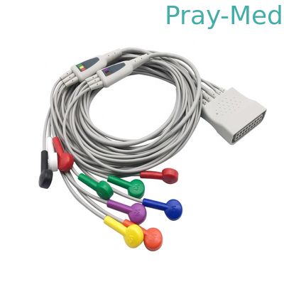 διαγνωστικό ECG ST80i καλώδιο AHA 1.5m 12-μολύβδου leadset για τη HP 989803180121 989803180131
