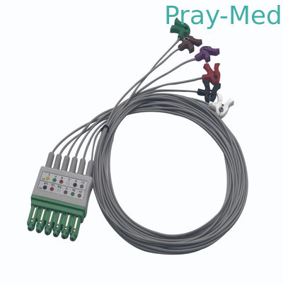 άπειρο 6 μόλυβδοι ECG Siemens drager leadwire με το συνδετήρα νεογνών