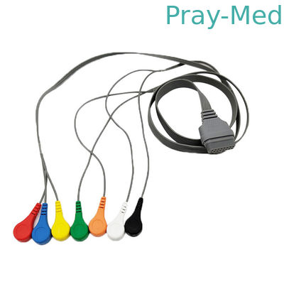 Το Edan SE-2003/όργανο καταγραφής SE-2012 7lead/10lead holter ecg τηλεγραφεί και μόλυβδοι