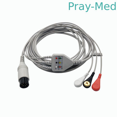 Το Mindray/το υπομονετικό καλώδιο Goldway ECG, 6 καρφώνει το ιατρικό καλώδιο Ecg με τη θραύση/Grabber
