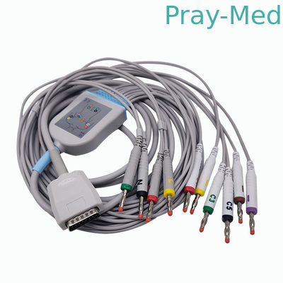 Συμβατό 007704 012-0844-00 012-0844-01 3.6m έκλειψης EKG Burdick Mortara μήκος καλωδίων