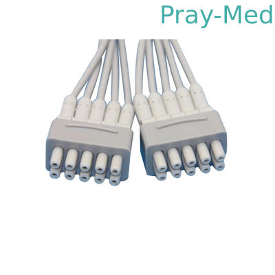 Καλώδια Hellige/της Γερμανίας MAC500 Ekg, ιατρικά καλώδια Ekg με την μπανάνα 4.0mm/συνδετήρας