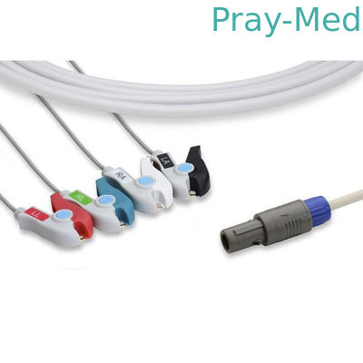 Petas 4 υπομονετικό καλώδιο μολύβδου ECG με 6 την καρφίτσα βάρος Grabber/τσιμπήματος 0.7lb