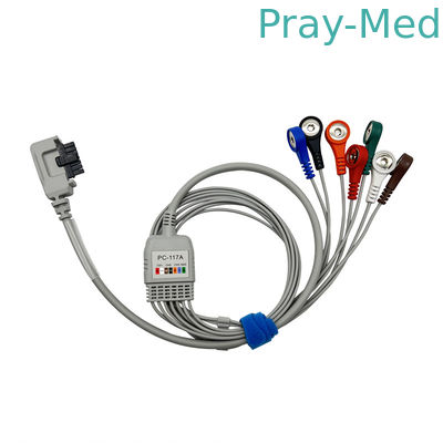 Βορειοανατολικά 7 καλώδια Holter μολύβδου με το αιφνιδιαστικό τέλος 0.9m σακάκι TPU